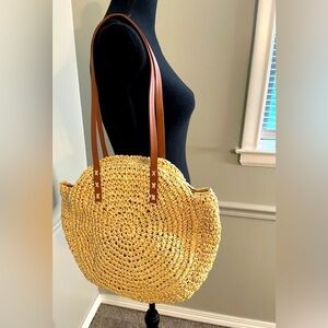 Women’s Straw Summer Shoulder Handbag
